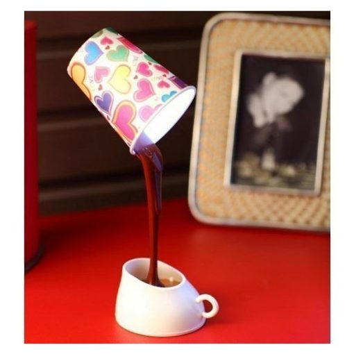 Egyedi kávés dekorlámpa - Design lámpa, 3db pohárral!
