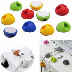   6 db kábel rendező - Kábelt, tollat, fülhallgatót helyezhetsz bele, asztalra, falra illeszthető!