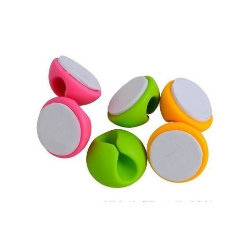 6 db kábel rendező - Kábelt, tollat, fülhallgatót helyezhetsz bele, asztalra, falra illeszthető!