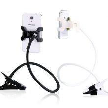 Felcsíptethető univerzális asztali telefontartó, fekete - Harmadik kéz ami megtartja a mobilod!