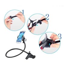 Felcsíptethető univerzális asztali telefontartó, fekete - Harmadik kéz ami megtartja a mobilod!