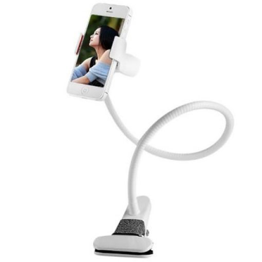 Felcsíptethető univerzális asztali telefontartó, fekete - Harmadik kéz ami megtartja a mobilod!