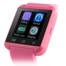 Android Bluetooth okosóra, Rózsaszín - Telefonálás +Appok +Zene +Fotózás egyben!