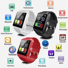 Android Bluetooth okosóra, Rózsaszín - Telefonálás +Appok +Zene +Fotózás egyben!