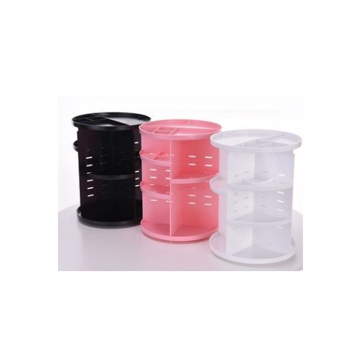 Forgó kozmetikai állvány és sminkkészlet tartó - Helytakarékos és könnyen átlátható!