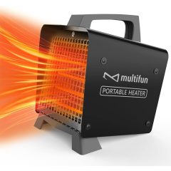   Multifun 2000W-os ipari kerámia hősugárzó, Fekete - Élvezze a meleget otthonában!