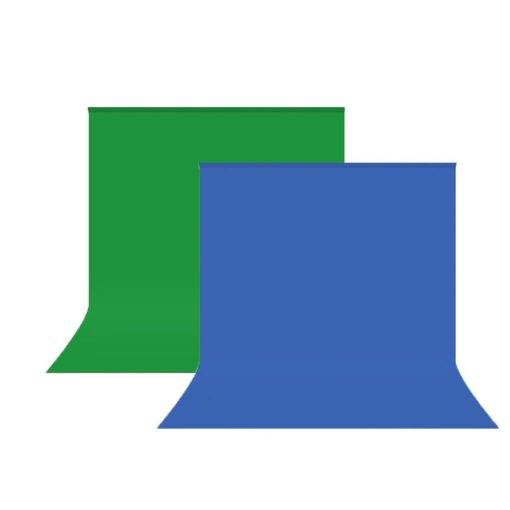 Hakutatz Zöld- Kék studió háttér anyag 150cm*190cm + 4 rögzítő kampó - Profi és lenyűgöző képek készítése bármely környezetben!