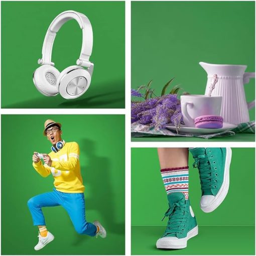 Hakutatz Zöld- Kék studió háttér anyag 150cm*190cm + 4 rögzítő kampó - Profi és lenyűgöző képek készítése bármely környezetben!