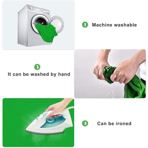 Hakutatz Zöld- Kék studió háttér anyag 150cm*190cm + 4 rögzítő kampó - Profi és lenyűgöző képek készítése bármely környezetben!