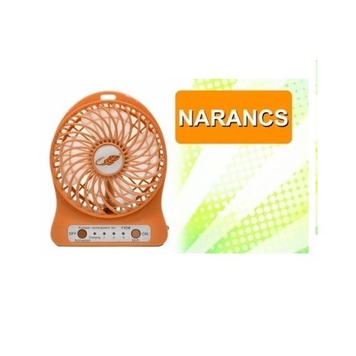 Akkumulátoros ventilátor Narancs