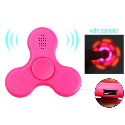 Bluetooth spinner (Led Music) rózsaszín