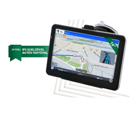Giga kijelzős 10 colos Tablet és GPS egyben - IPS kijelző, GPS vevő, Bluetooth, Dual SIM!