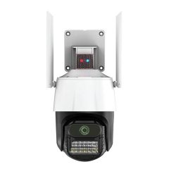   Titan 360' 5MP WiFi PTZ kültéri biztonsági kamera – iCSee, éjjellátás, mozgáskövetés, IP66 - fehér-fekete