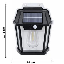 Napelemes, mozgásérzékelős kültéri világítás