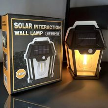 Napelemes, mozgásérzékelős kültéri világítás