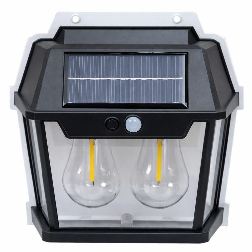 Dupla LED-es, napelemes, mozgásérzékelős kültéri világítás