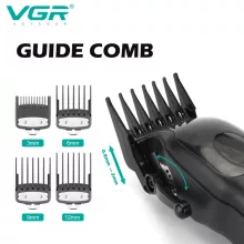 VGR V-269 Professzionális haj- és szakállvágó – T-penge, LED kijelző, töltőállomás