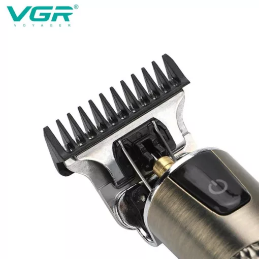 VGR V-983 Professzionális zezeték nélküli hajvágó és kontúrvágó – T-pengével, 0 mm vágás, 1500 mAh akkumulátor, 200 perc üzemidő