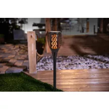 LED szolár fáklya lánghatású világítással