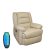 Relax fotelágy elektromosan dönthető háttámlával, lábtartóval, masszázzsal - Bézs