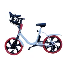 Elektromos városi kerékpár kosárral