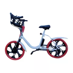 Elektromos városi kerékpár kosárral