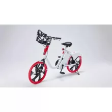 Elektromos városi kerékpár kosárral