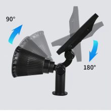 Leszúrható RGB napelemes lámpa 7 ledes, hidegfehér