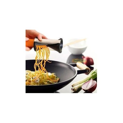 Zöldség spirál vágó - Fekete - A kreatív ételekhez!