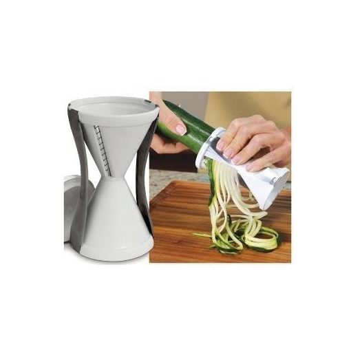 Zöldség spirál vágó - Fekete - A kreatív ételekhez!