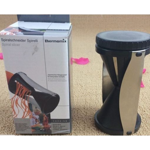 Zöldség spirál vágó - Fekete - A kreatív ételekhez!