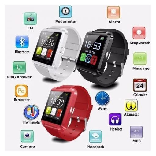 AlphaOne Magyar nyelvű okos óra Pro Watch fekete ! hívás, sms, facebook !