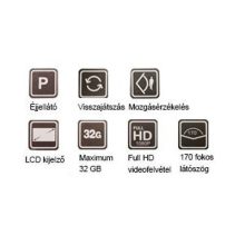 ALphaOne visszapillantóra rögzíthető autós kamera