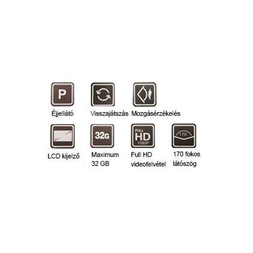 ALphaOne visszapillantóra rögzíthető autós kamera