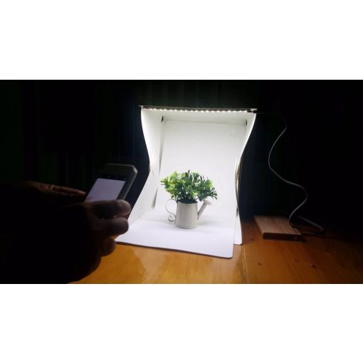 Hordozható Mini fotó Studió - Segítségével bárhol profi képeket készíthetsz!