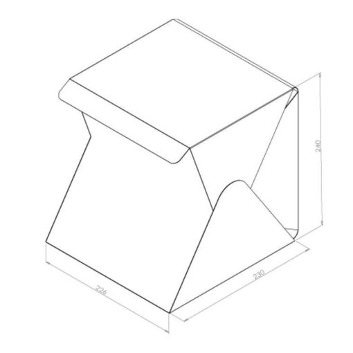 Hordozható Mini fotó Studió - Segítségével bárhol profi képeket készíthetsz!