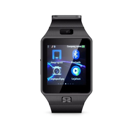 AlphaOne DZ Magyar nyelvű okos óra full fekete szíjjal - Te sem szereted elővenni a telefont a buszon? Itt a megoldás!