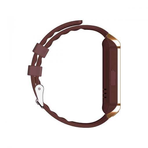 AlphaOne DZ Magyar nyelvű okos óra arany,barna szíjal - Te sem szereted elővenni a telefont a buszon? Itt a megoldás!