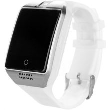 AlphaOne Ívelt kijelzős okosóra Magyar menü Ezüst Fehér Q18 - SIM foglalat,kamera