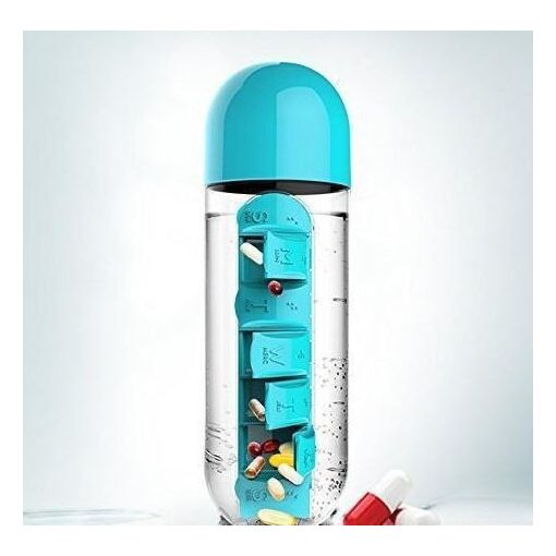 Vitamintartós kulacs - Napokra bontva tárolhatod a vitaminokat, táplálékiegészítőket!