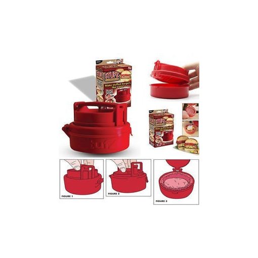 Töltött hamburgerhús készítő prés - Készíts egyedit és finomat!