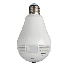 LED égőnek álcázott WIFI-s panoráma kamera - 360°-os Biztonság!