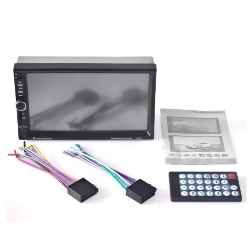 Magyar menüs, 2Din-es autórádió 7 colos,multimédiás rendszer , mp5 4*45W Ingyen szállítással