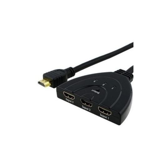 HDMI 3 portos elosztó