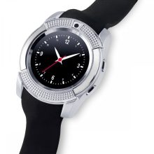 V8 Android, IOS okosóra  - Sim foglalattal, sport funkcióval, Ezüst-Fekete!