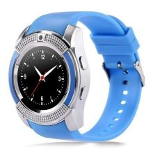 Bass V8 okos óra kék - Sport funkció,sim foglalat,kamera, android és ios telefonokra egyaránt.