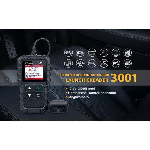 Creader 3001 OBDII Hibakódolvasó
