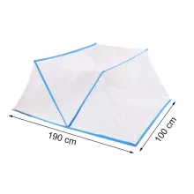 Összecsukható szúnyogháló sátor ágyakhoz – Szúnyogcsípés elleni védelem, 190x100 cm