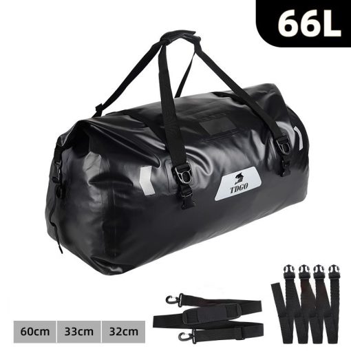 Motoros táska 65l Fekete