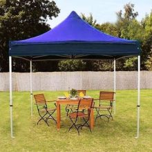 Összecsukható kerti pavilon 3*3 méter kék erős szerkezetű